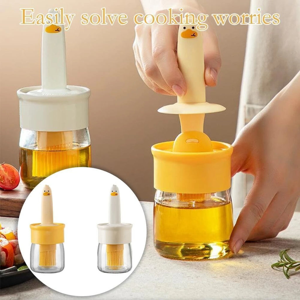 Oil Sprayer Bottle and Silicone Oil Brush Kitchen Combo Set