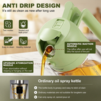 2-in-1 Oil Sprayer and Dispenser Bottle, Glass, 500ml,