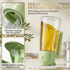 2-in-1 Oil Sprayer and Dispenser Bottle, Glass, 500ml,