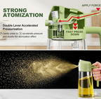 Oil Sprayer Bottle and Silicone Oil Brush Kitchen Combo Set
