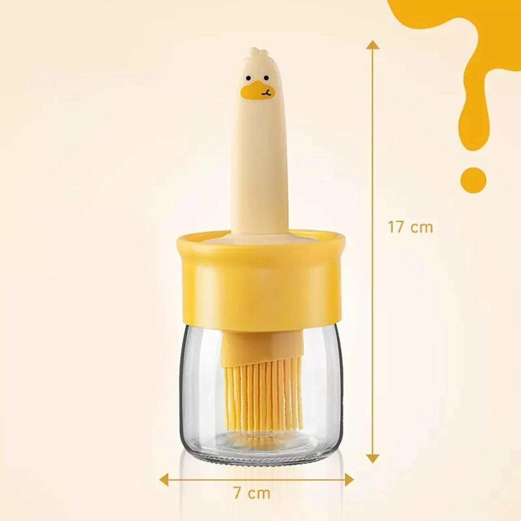 Silicone Basting Brush Bottle Oil Bottle Brush Set Silicon Round Pastry Brush